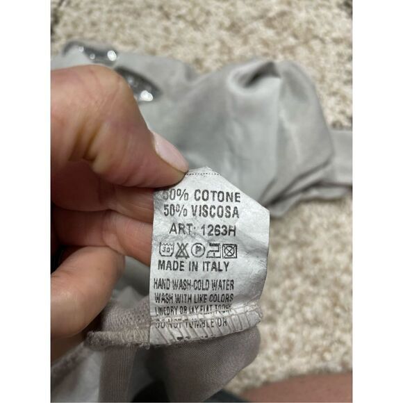 Tempo Paris Grey Long Sleeve Tunic Size M/L NWT - Picture 6 of 6